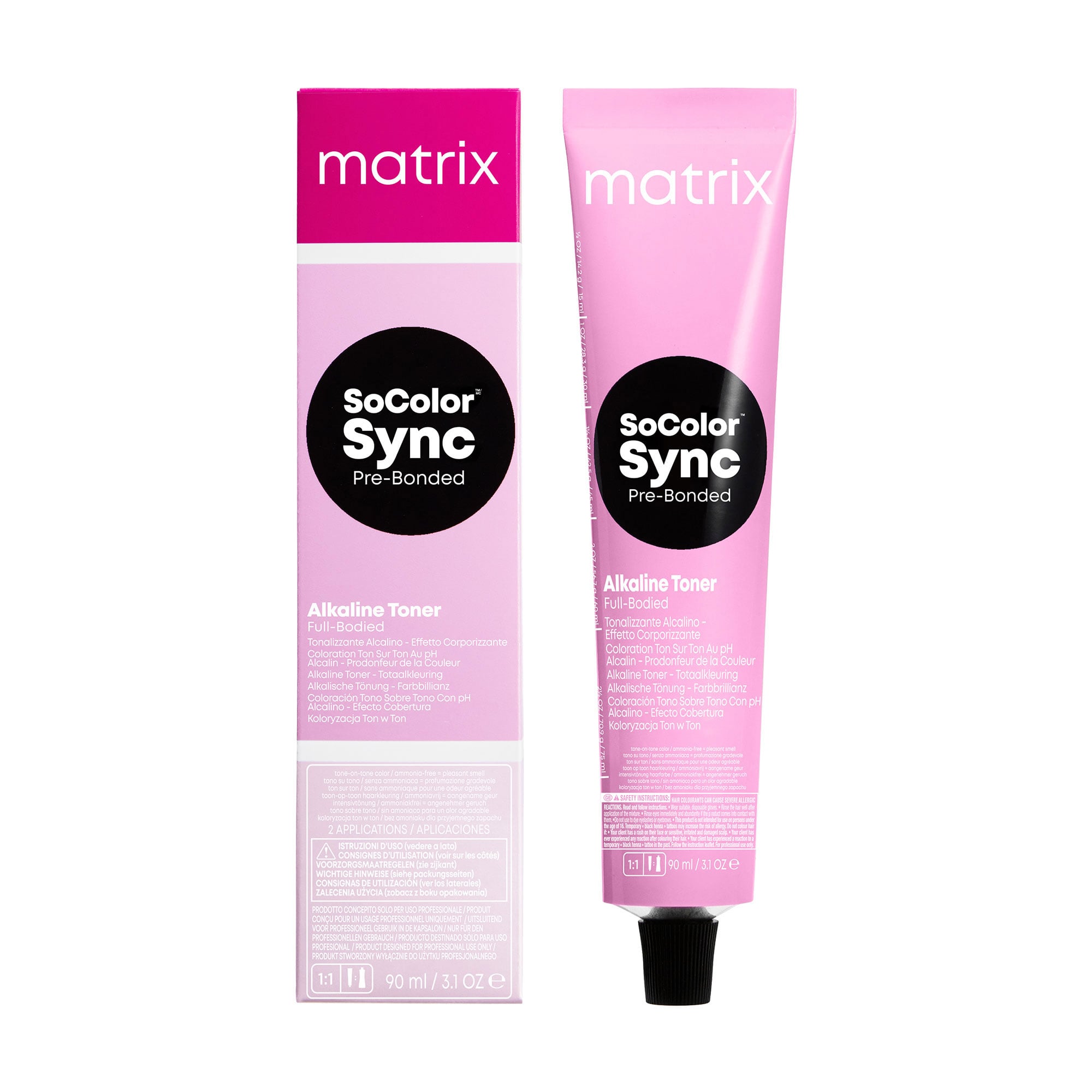 Безаміачний тонер для волосся Matrix SoColor Sync Pre-Bonded Alkaline Toner на лужній основі, тон в тон, 10M, 90 мл