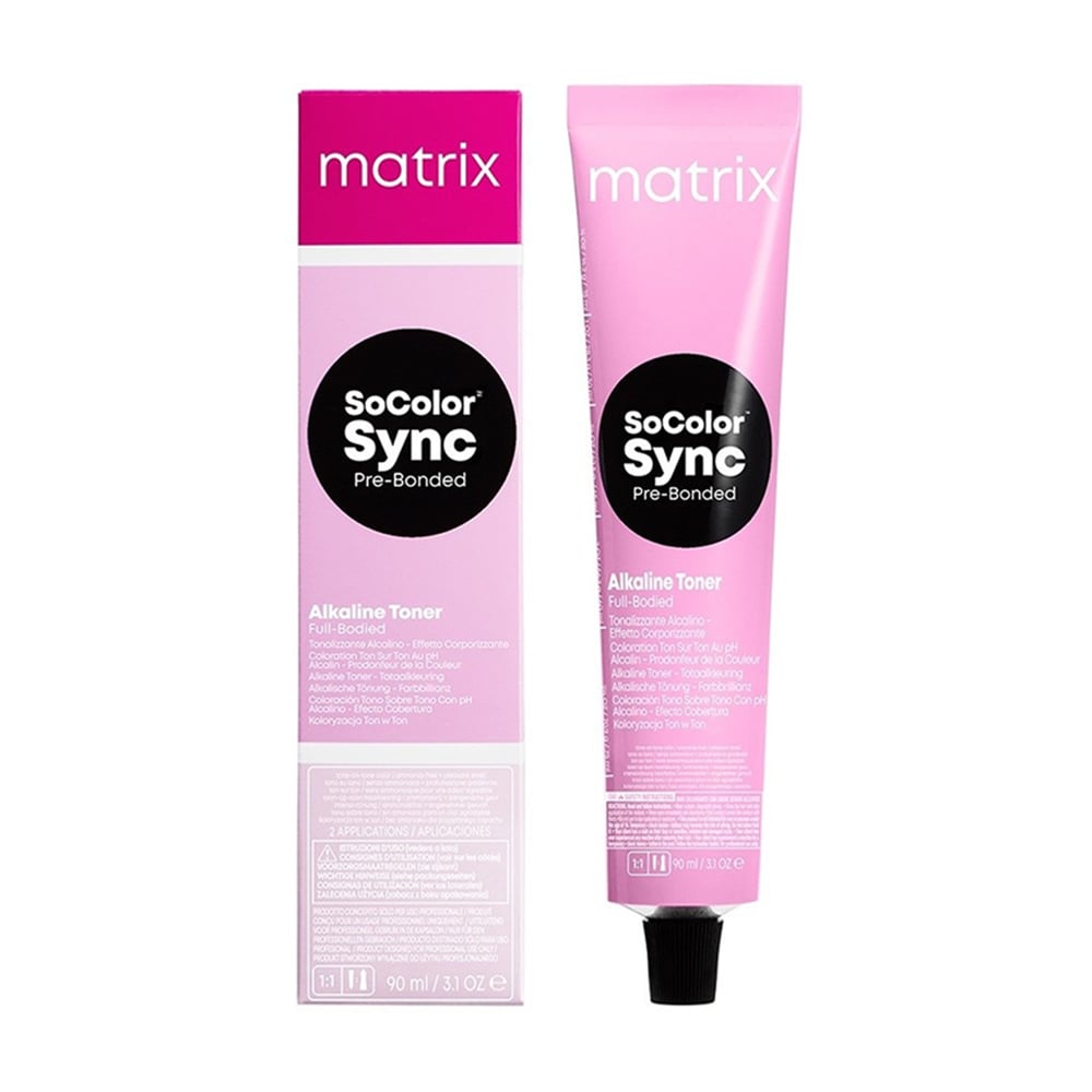 Безаміачний тонер для волосся Matrix SoColor Sync Pre-Bonded Alkaline Toner на лужній основі, тон в тон, 11V, 90 мл